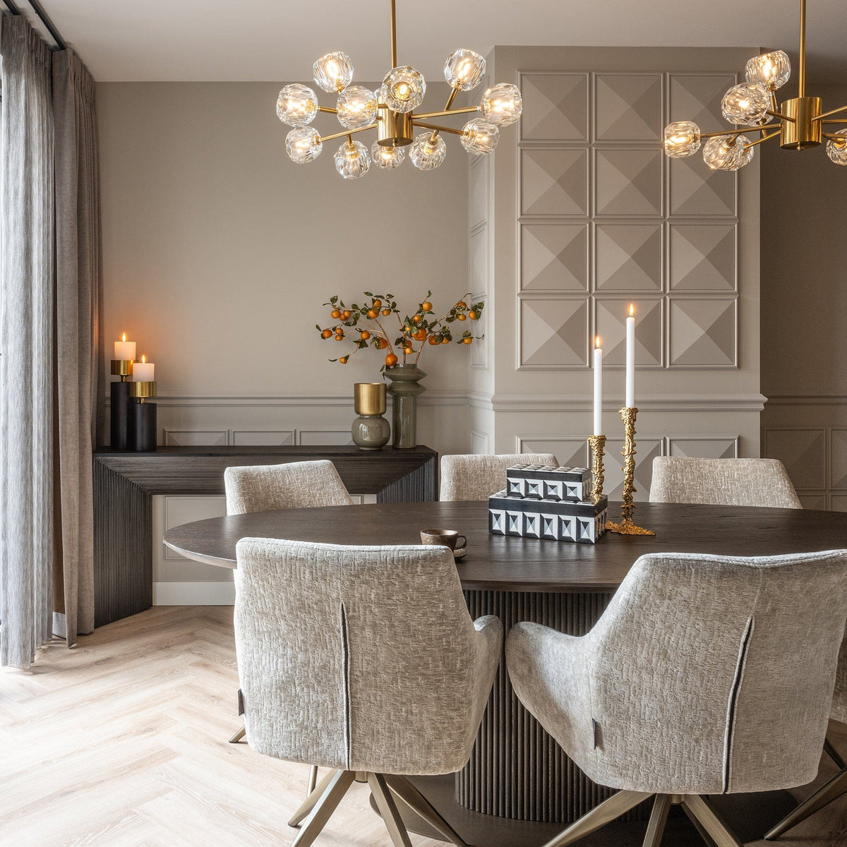 Richmond Interiors Living Storage Box Licia (Black/white) House of Isabella UK