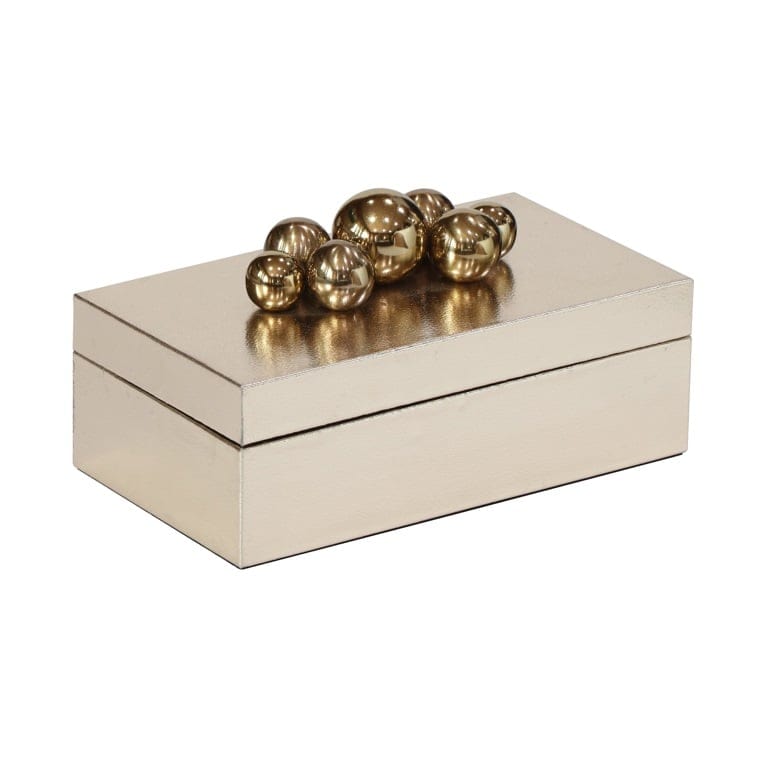 Richmond Interiors Living Storage box Norah (Gold) House of Isabella UK