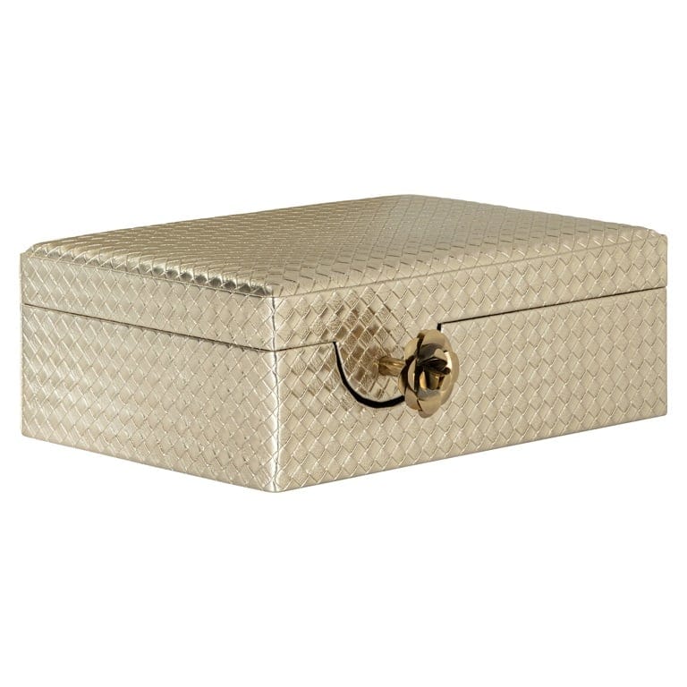 Richmond Interiors Living Storage box Trace big (Gold) House of Isabella UK