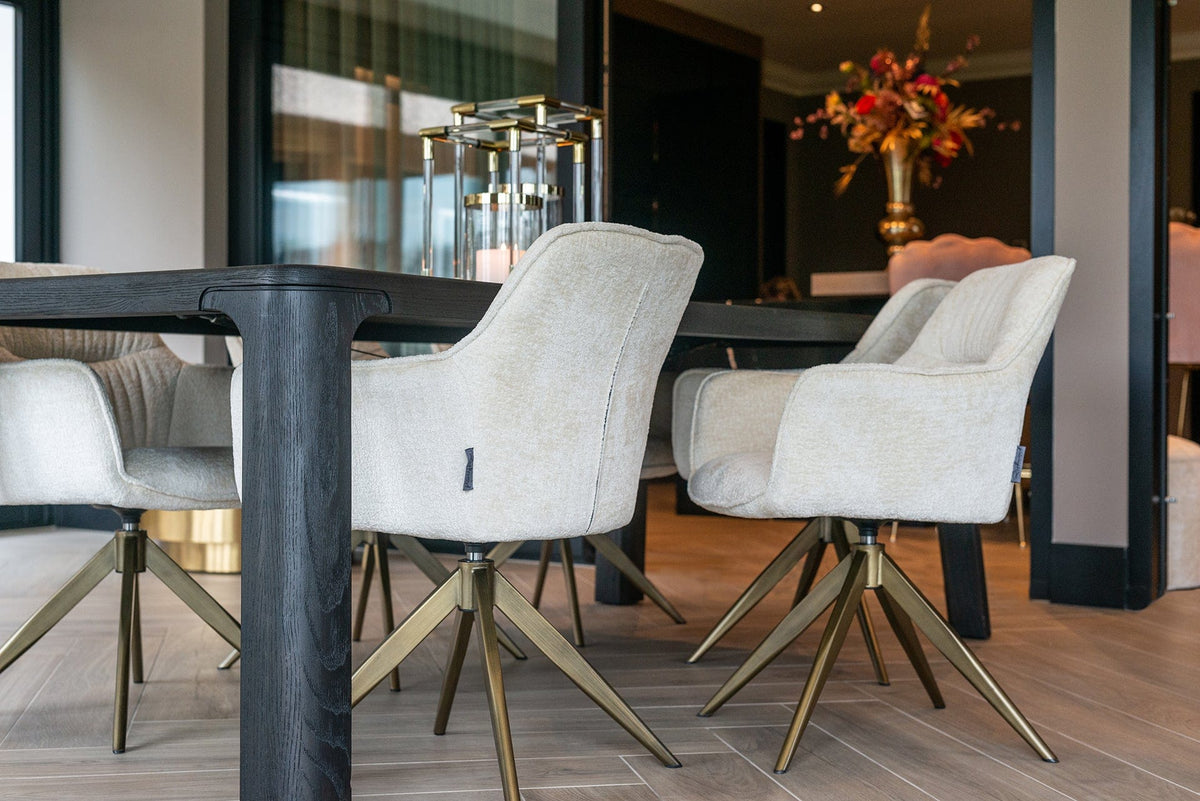 Richmond Interiors Living Swivel chair Aline khaki velvet fire retardant House of Isabella UK