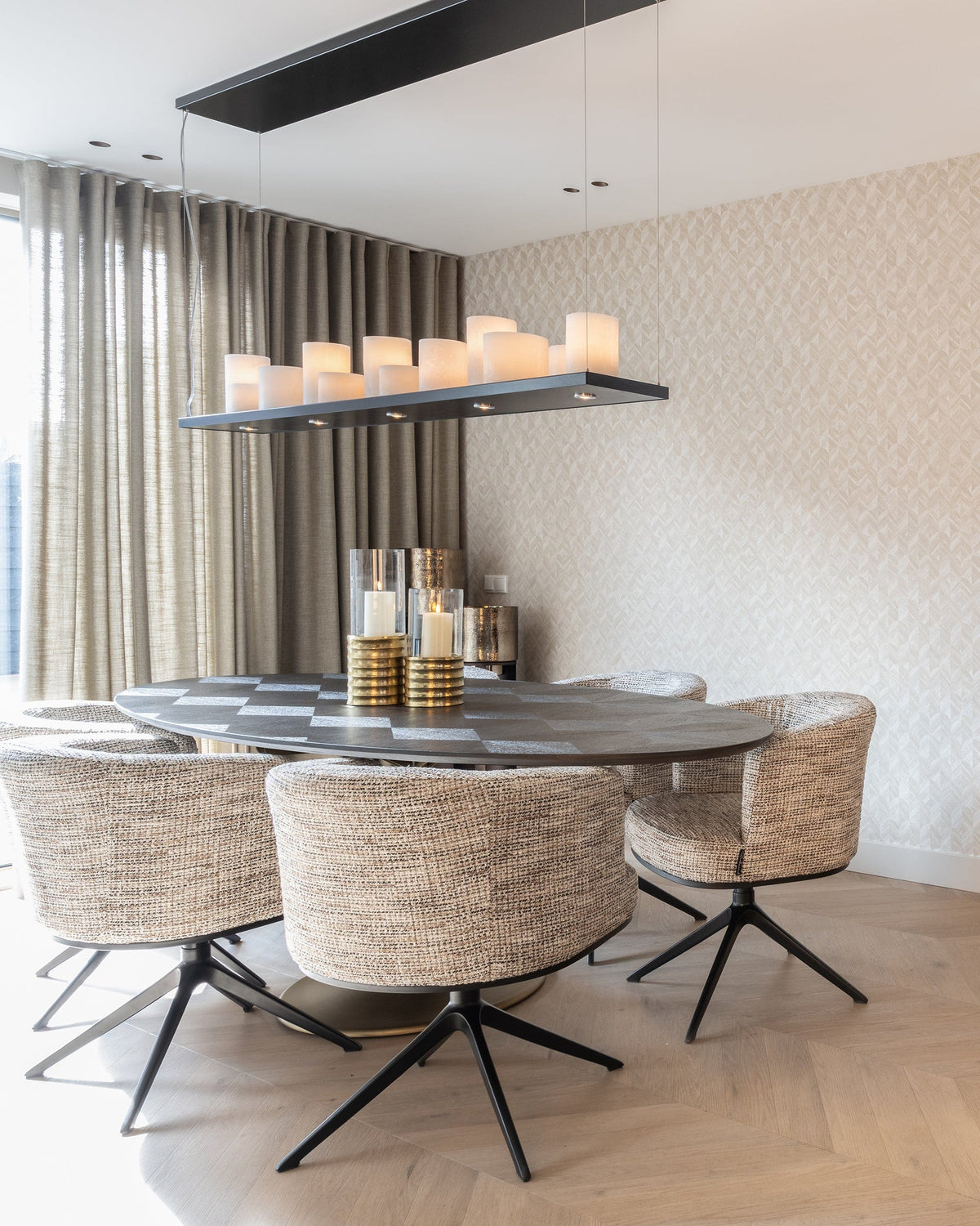 Richmond Interiors Living Swivel chair Cheyenne trendy nature (Be Trendy 01 Nature) House of Isabella UK