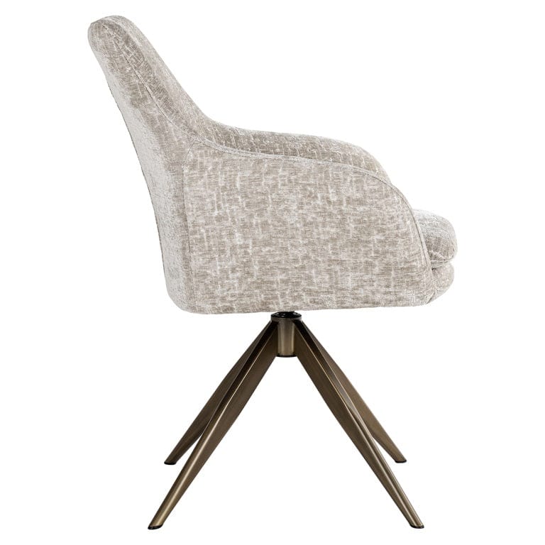 Richmond Interiors Living Swivel chair Lisonne pearl island (Island pearl 106) House of Isabella UK