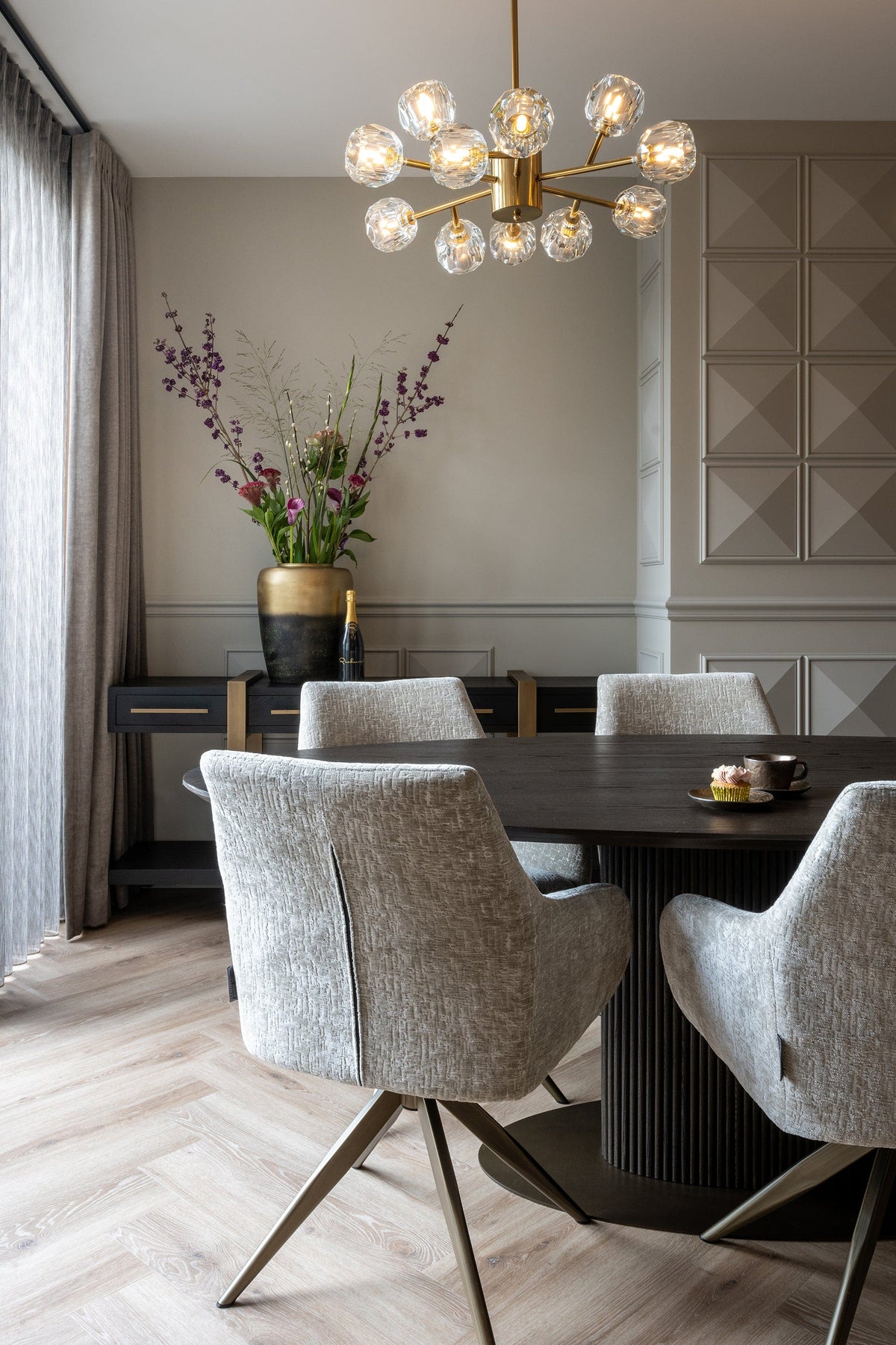 Richmond Interiors Living Swivel chair Lisonne pearl island (Island pearl 106) House of Isabella UK