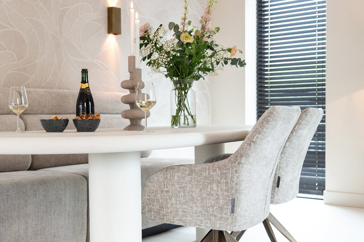 Richmond Interiors Living Swivel chair Lisonne pearl island (Island pearl 106) House of Isabella UK