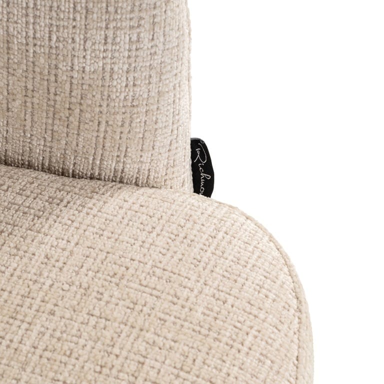 Richmond Interiors Living Swivel chair Serenity beige chenille fire retardant (Niagara 902 beige Chenille) House of Isabella UK
