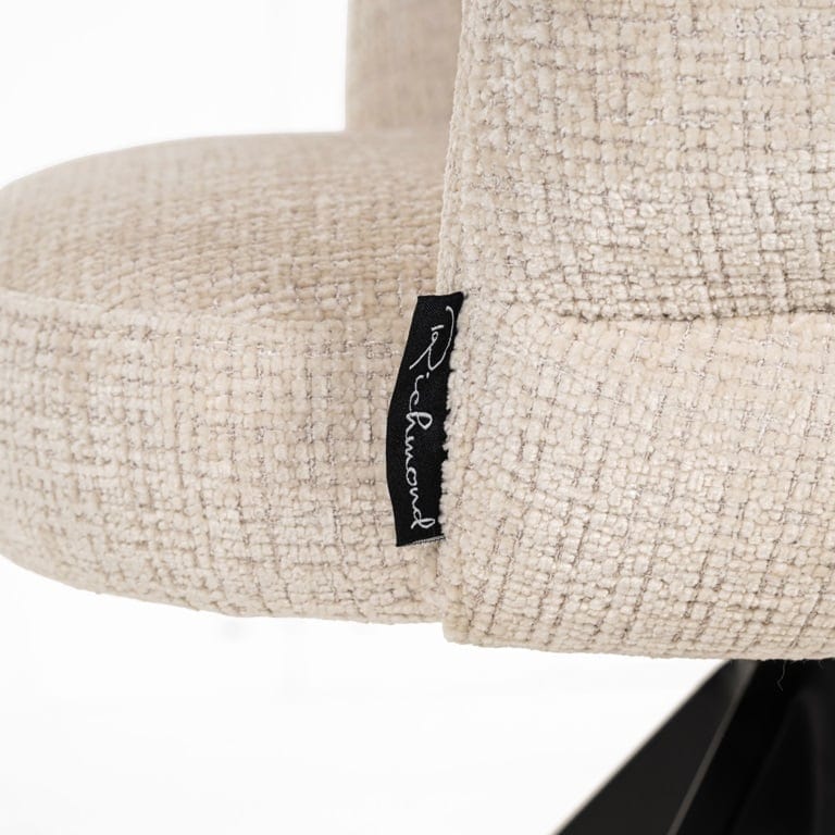 Richmond Interiors Living Swivel chair Serenity beige chenille fire retardant (Niagara 902 beige Chenille) House of Isabella UK