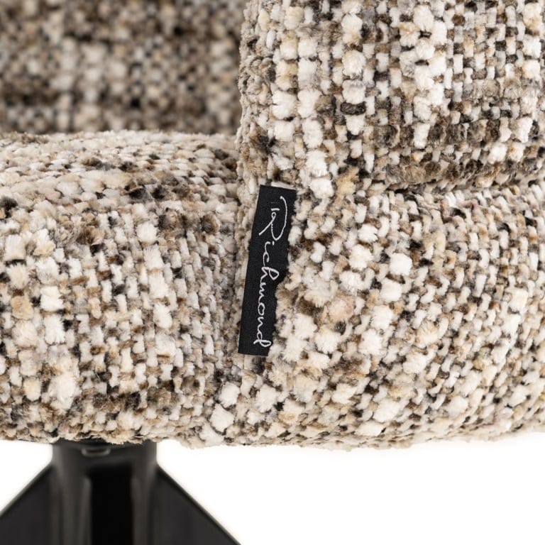 Richmond Interiors Living Swivel chair Serenity brown omara fire retardant (Brown omara) House of Isabella UK