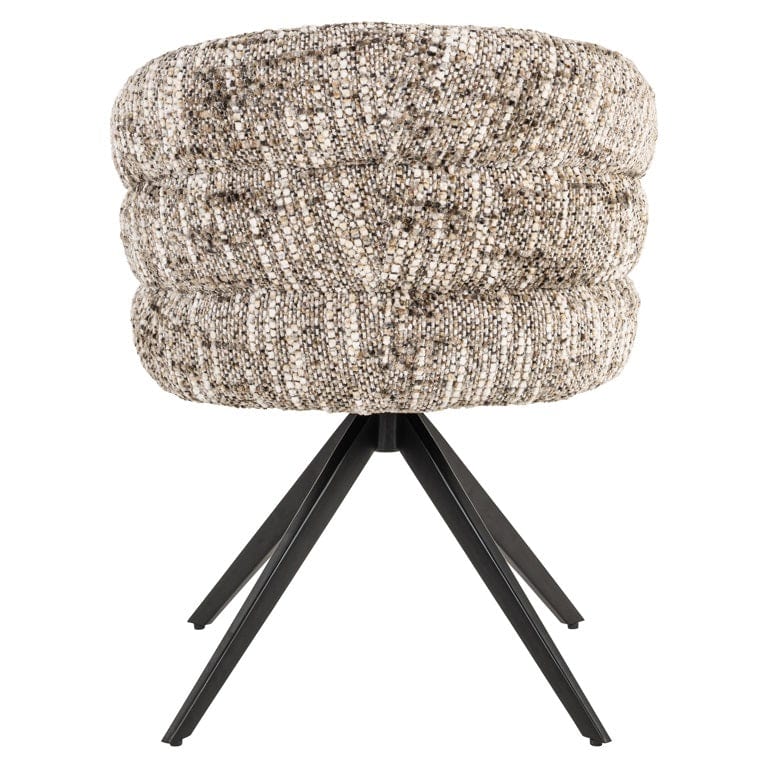 Richmond Interiors Living Swivel chair Serenity brown omara fire retardant (Brown omara) House of Isabella UK