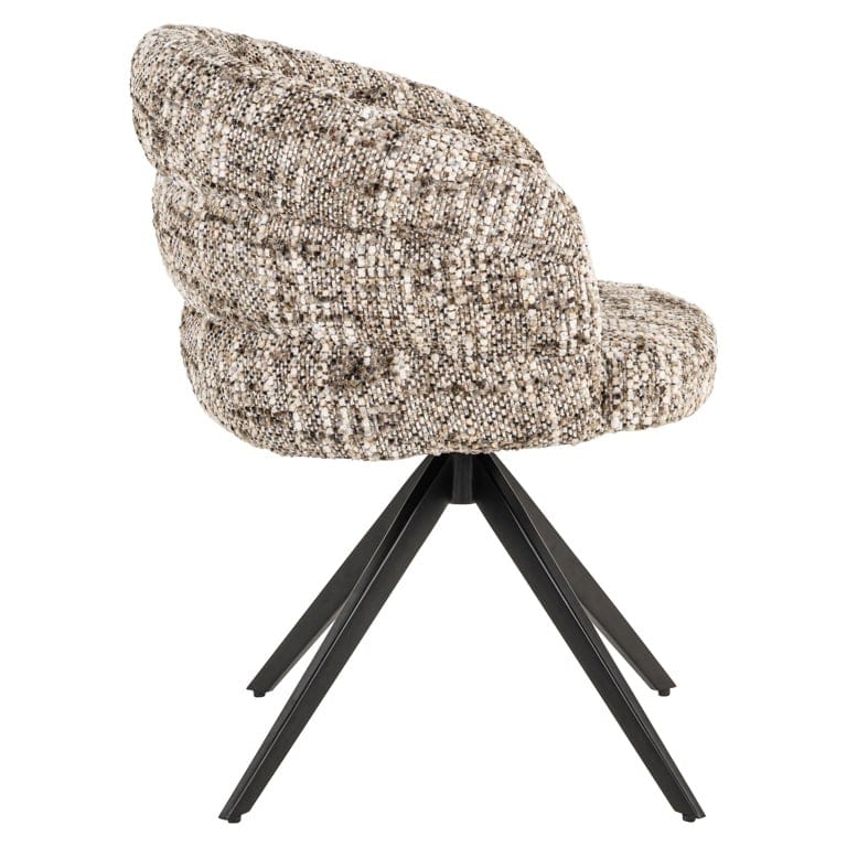 Richmond Interiors Living Swivel chair Serenity brown omara fire retardant (Brown omara) House of Isabella UK