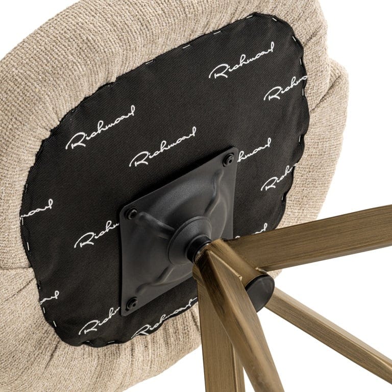 Richmond Interiors Living Swivel chair Zendaya biscotti fire retardant (Biscotti) House of Isabella UK