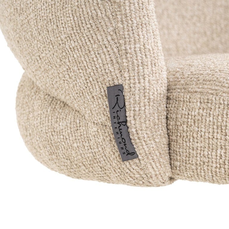 Richmond Interiors Living Swivel chair Zendaya biscotti fire retardant (Biscotti) House of Isabella UK