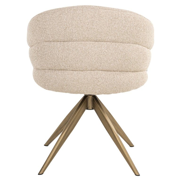 Richmond Interiors Living Swivel chair Zendaya biscotti fire retardant (Biscotti) House of Isabella UK