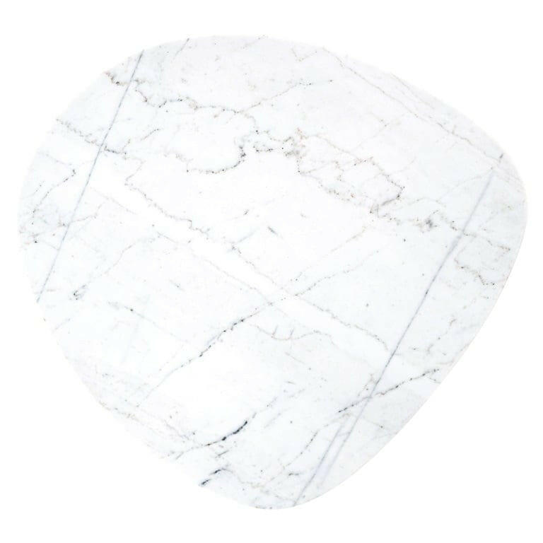 Trocadero white marble side table.