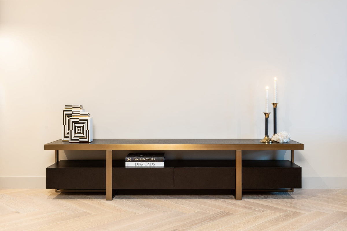 Richmond Interiors Living TV cabinet Diddley (Charcoal) House of Isabella UK