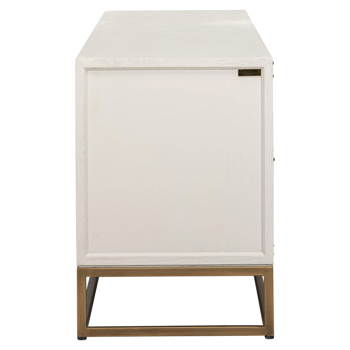 Richmond Interiors Living TV cabinet Whitebone brass verona grey  200 House of Isabella UK