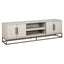 Richmond Interiors Living TV cabinet Whitebone brass verona grey  200 House of Isabella UK