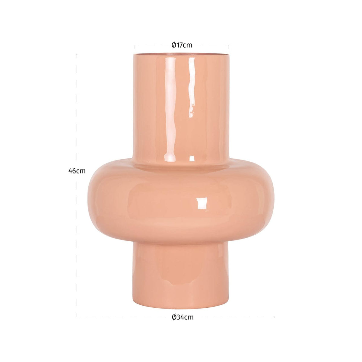 Richmond Interiors Living Vase Alison salmon small House of Isabella UK