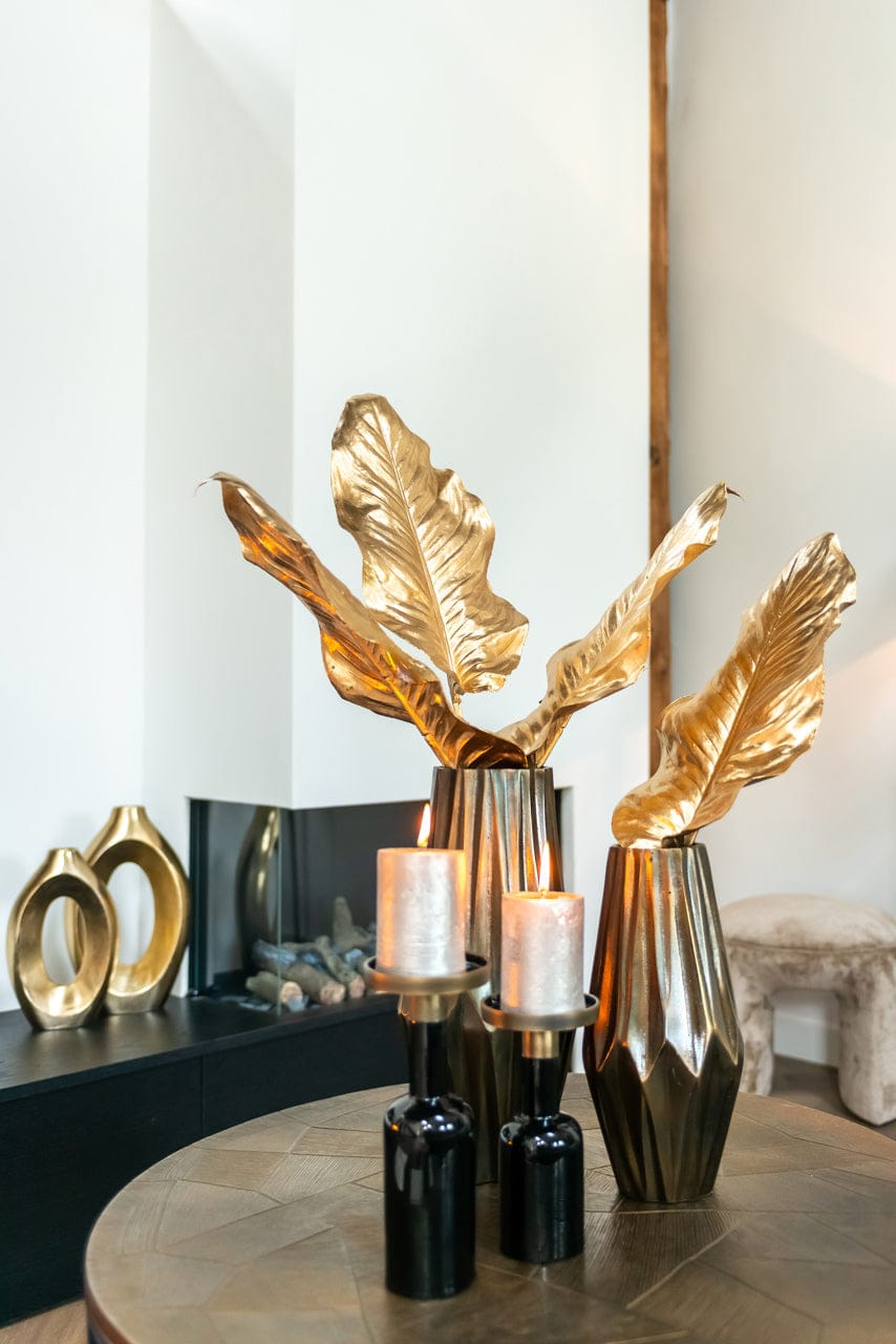 Richmond Interiors Living Vase Alma brushed gold small House of Isabella UK