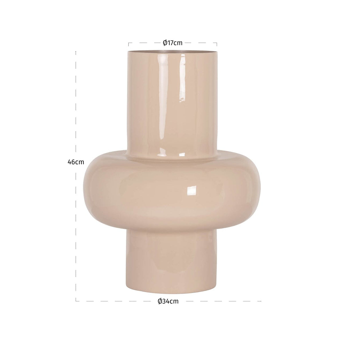 Richmond Interiors Living Vase Benice tapioca small House of Isabella UK