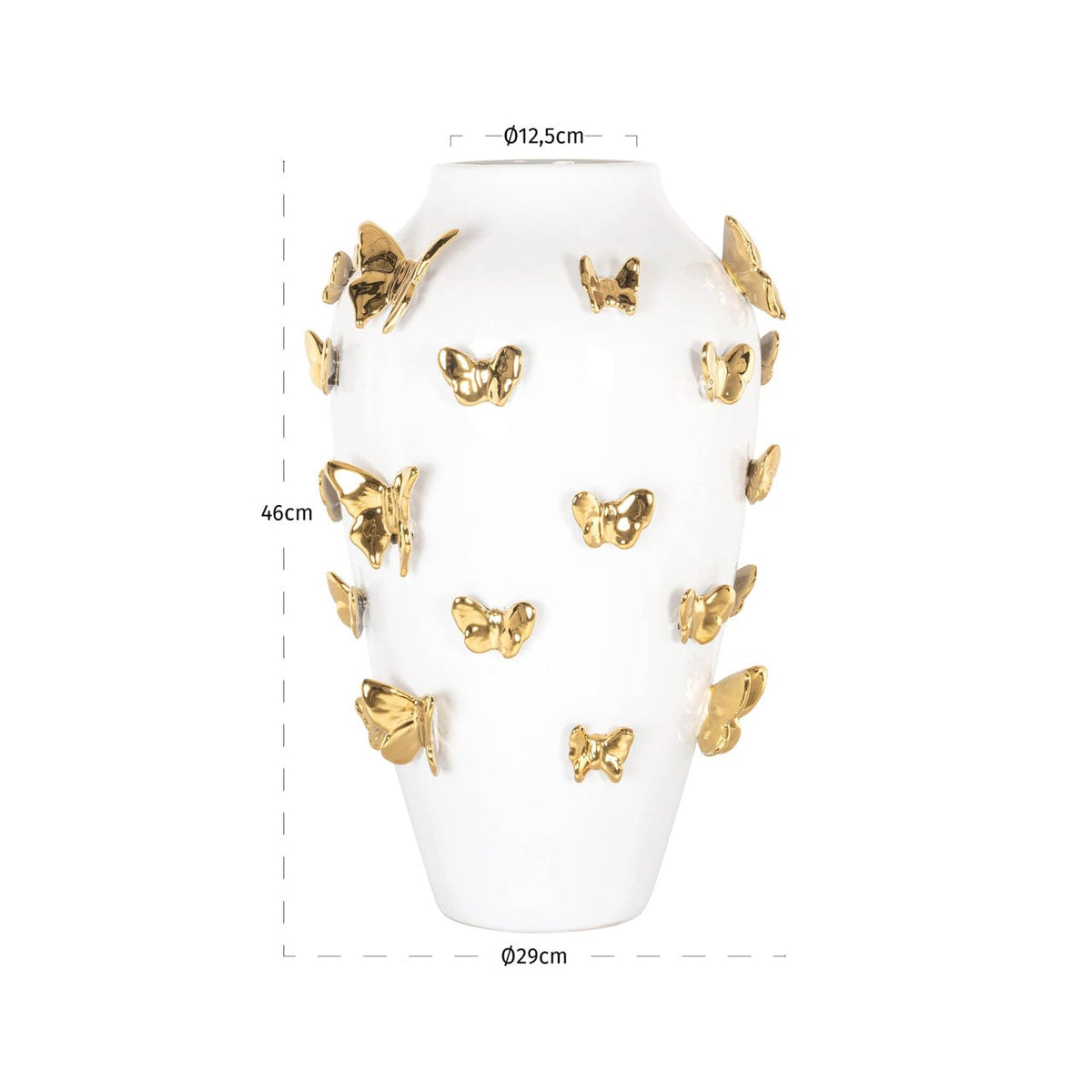 Richmond Interiors Living Vase Butterfly white large House of Isabella UK