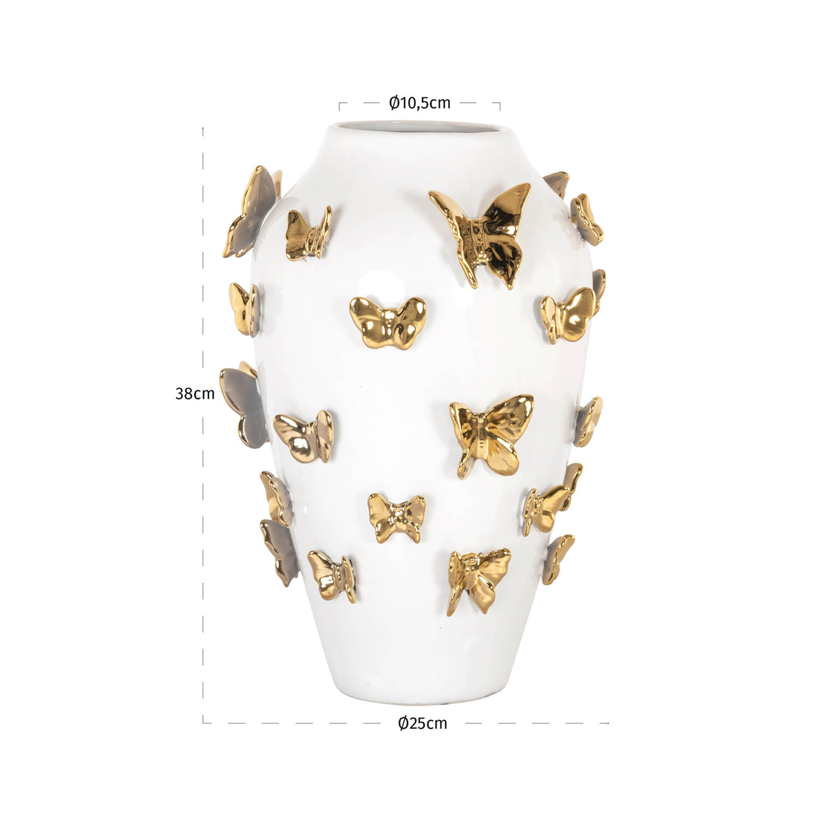 Richmond Interiors Living Vase Butterfly white small House of Isabella UK