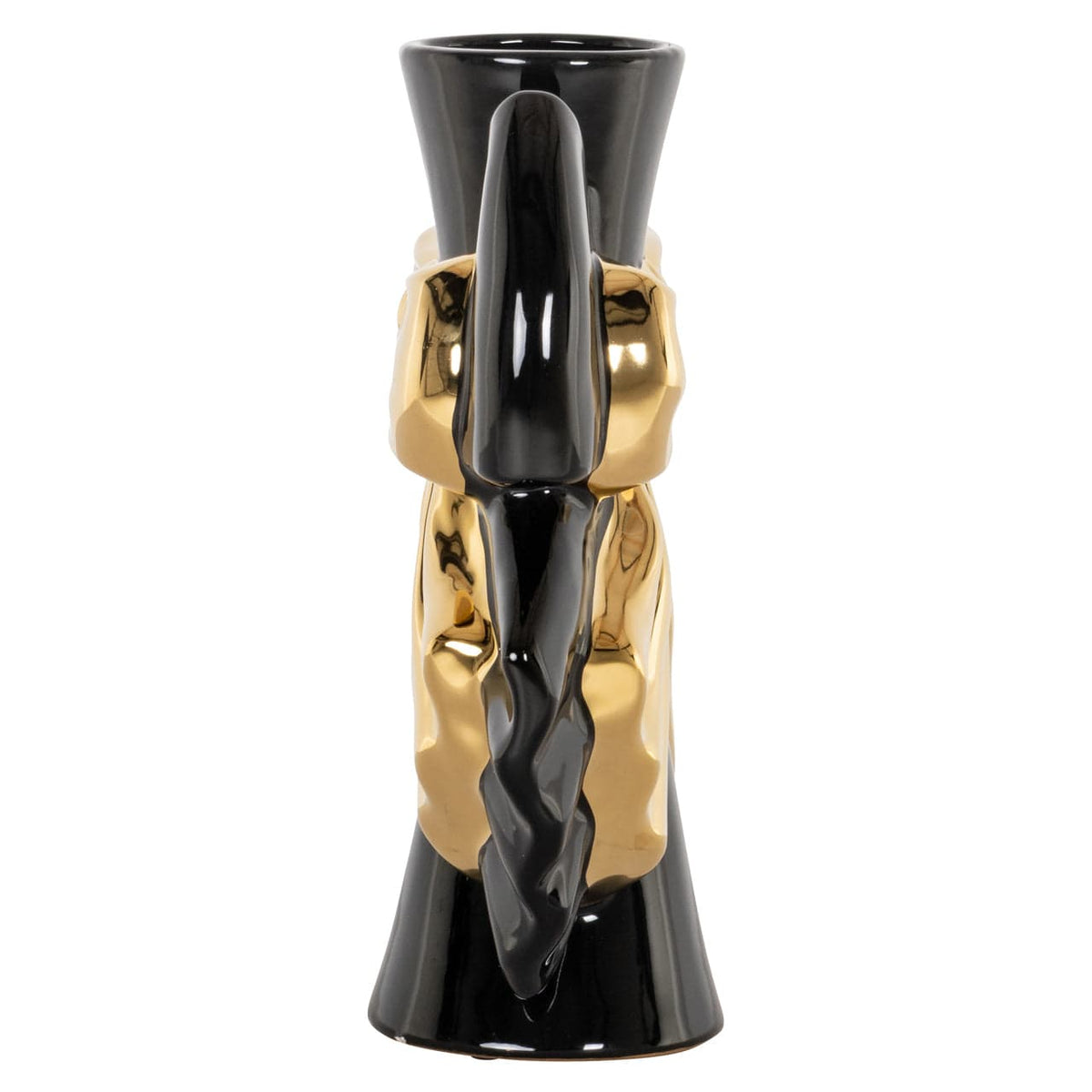Richmond Interiors Living Vase Danai black/gold House of Isabella UK