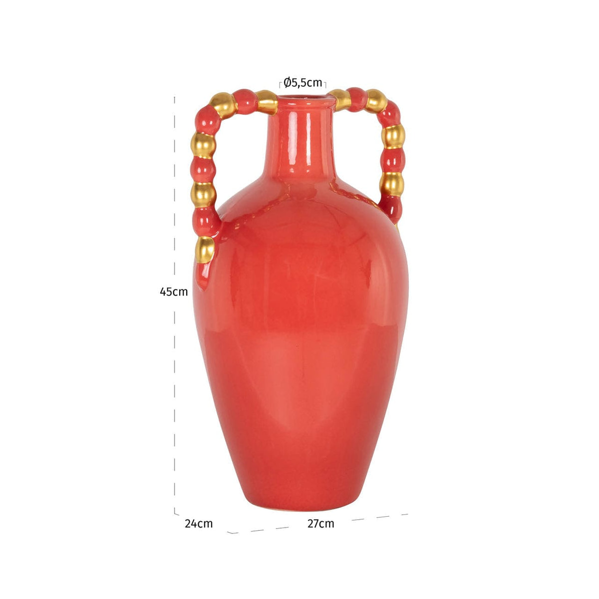 Richmond Interiors Living Vase Davita orange large House of Isabella UK