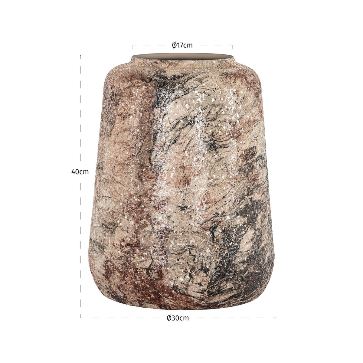 Richmond Interiors Living Vase Dena beige small House of Isabella UK