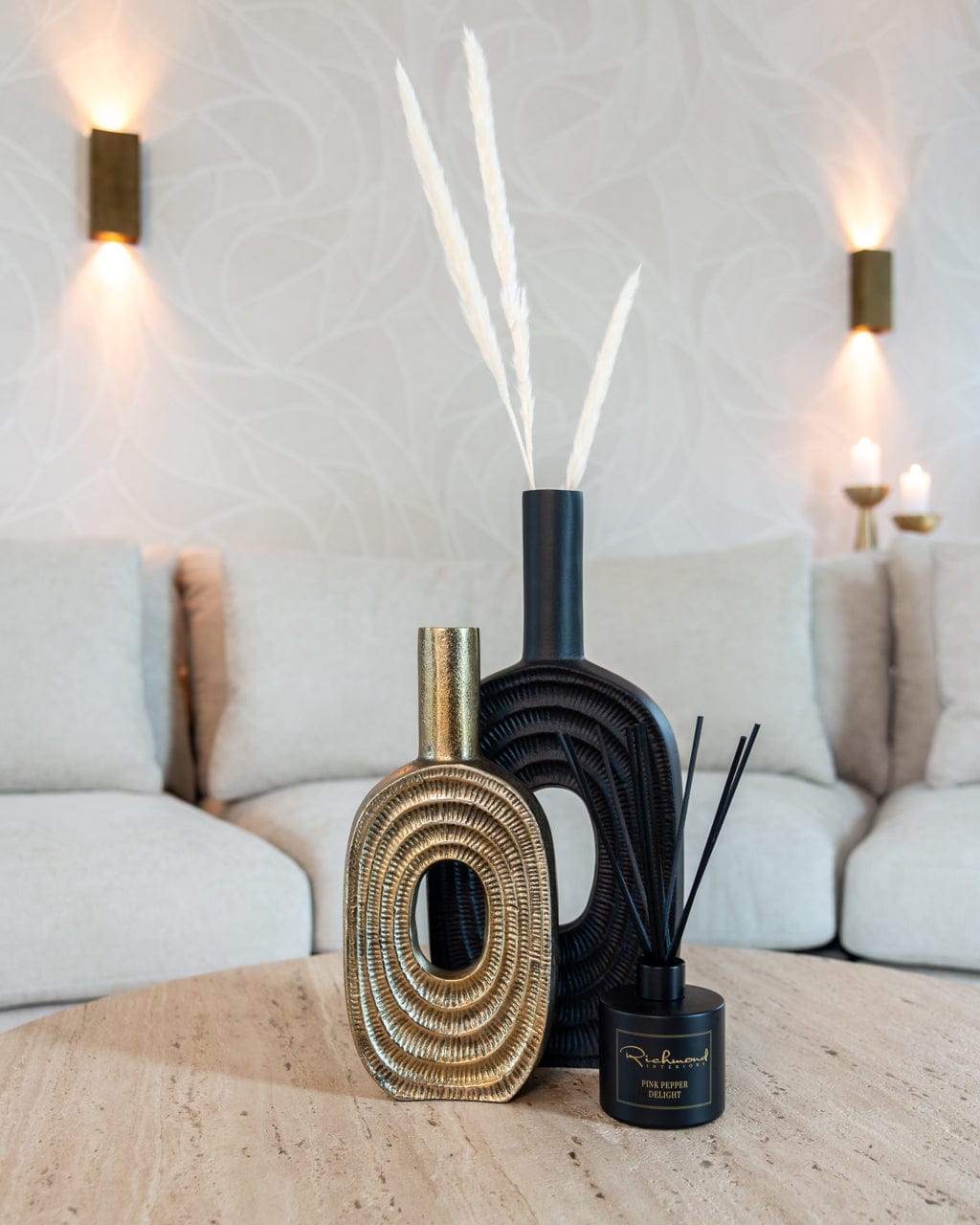 Richmond Interiors Living Vase Emar black large House of Isabella UK