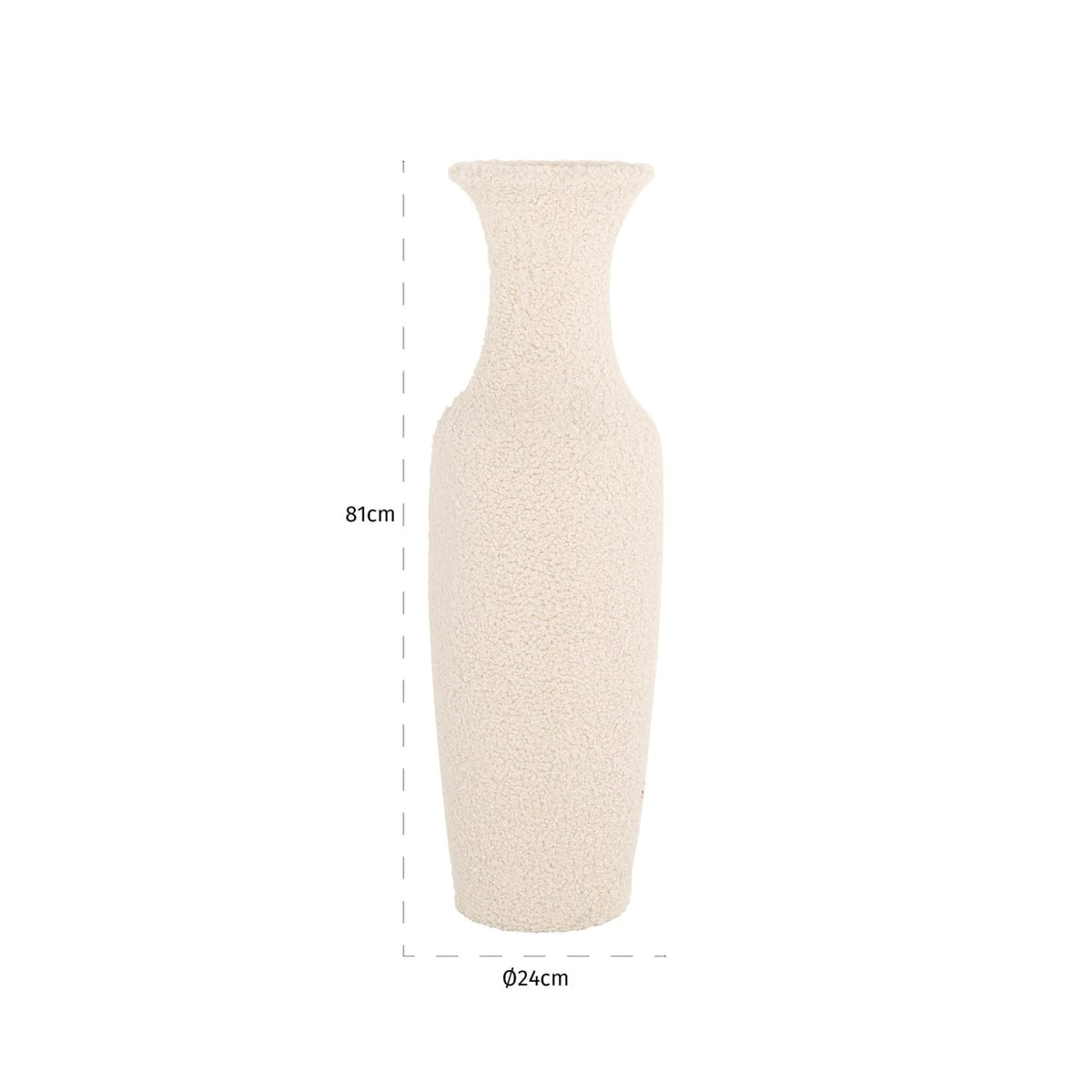 Richmond Interiors Living Vase Fluffy white small House of Isabella UK