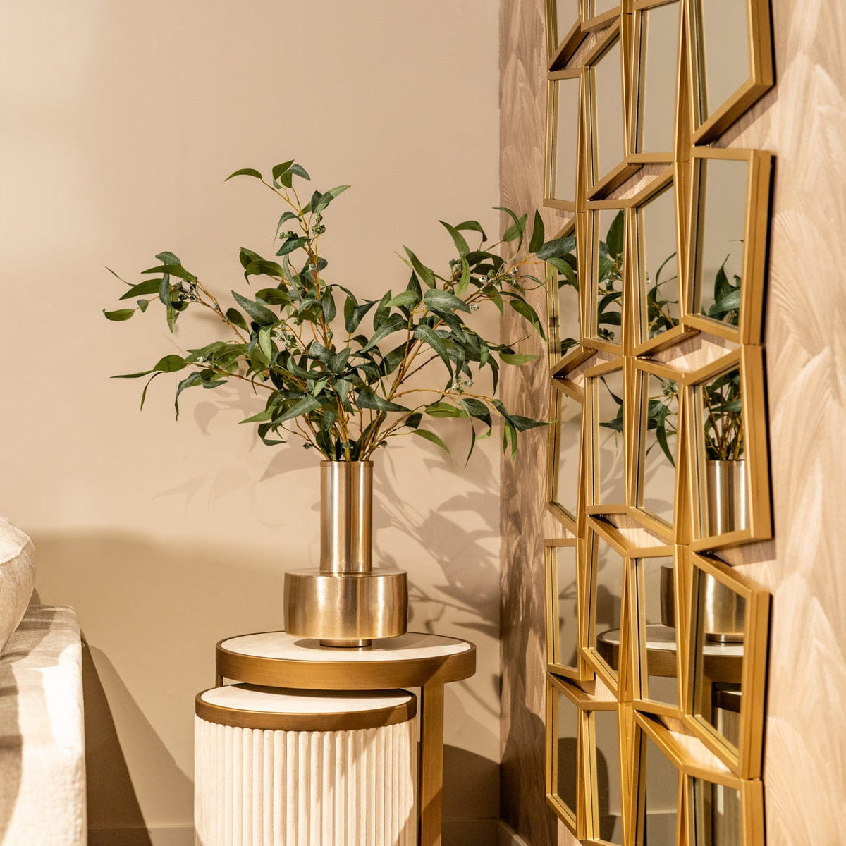 Richmond Interiors Living Vase Lio gold House of Isabella UK