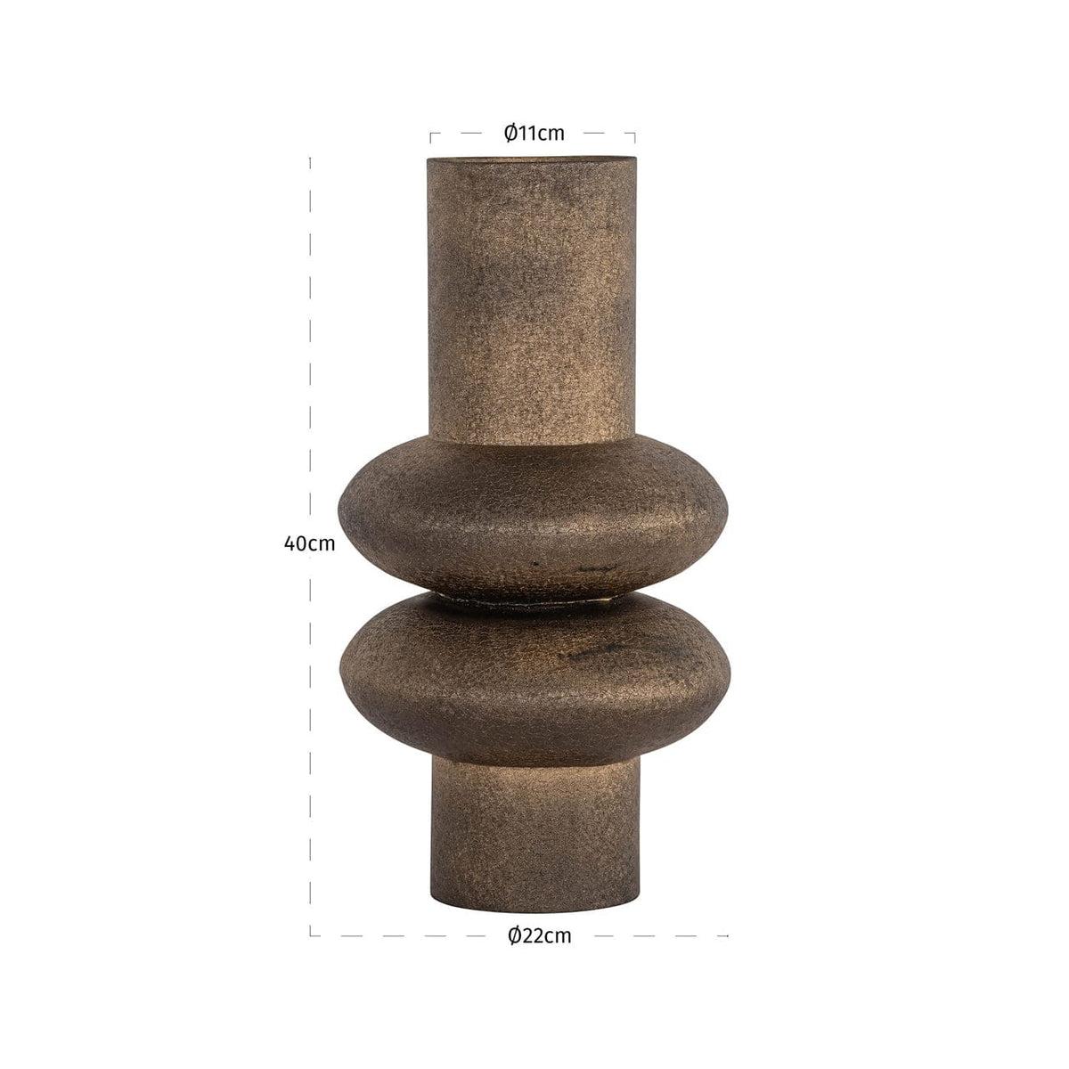 Richmond Interiors Living Vase Madlen gold House of Isabella UK