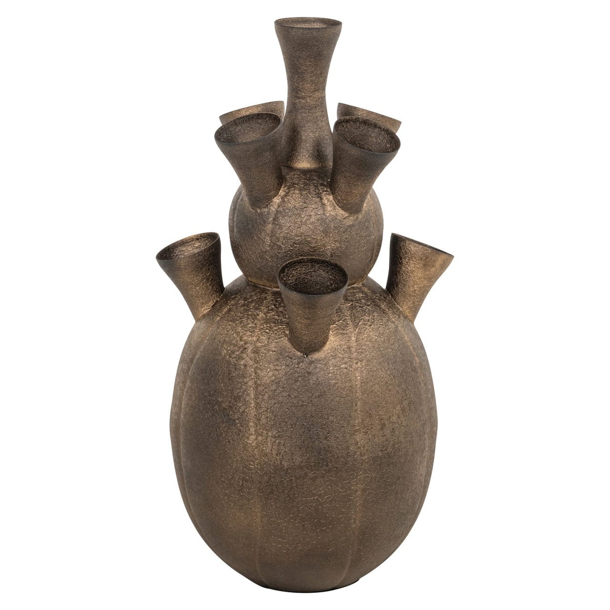 Richmond Interiors Living Vase Maleen brass antique House of Isabella UK