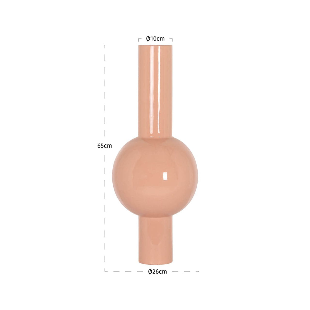 Richmond Interiors Living Vase Novalee salmon House of Isabella UK