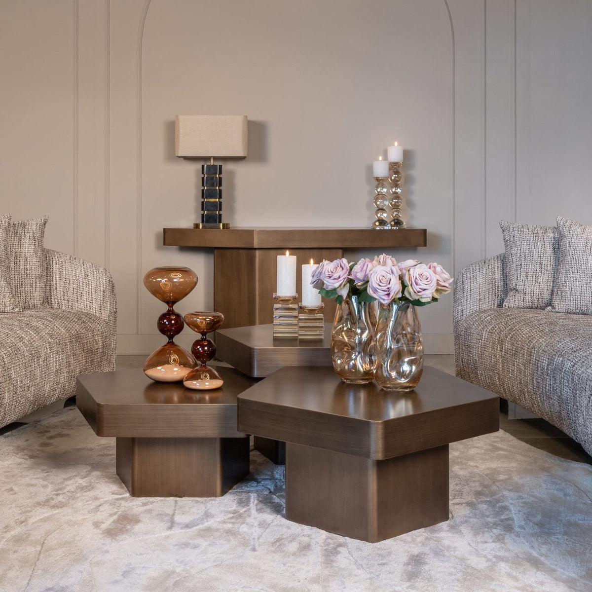 Richmond Interiors Living Vase Nynke brown House of Isabella UK