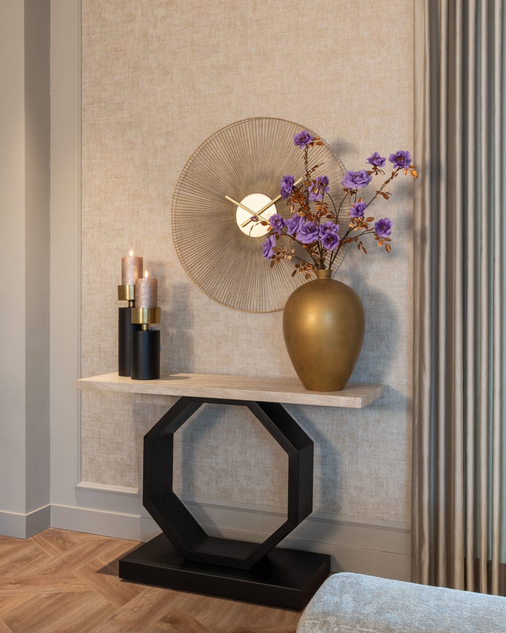 Richmond Interiors Living Vase Shirley gold House of Isabella UK