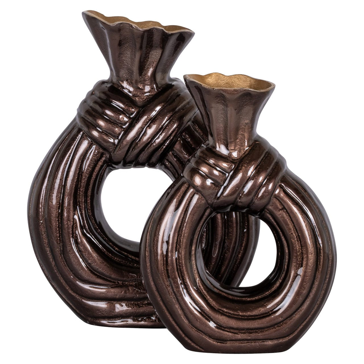 Richmond Interiors Living Vase Suen dark brown small House of Isabella UK