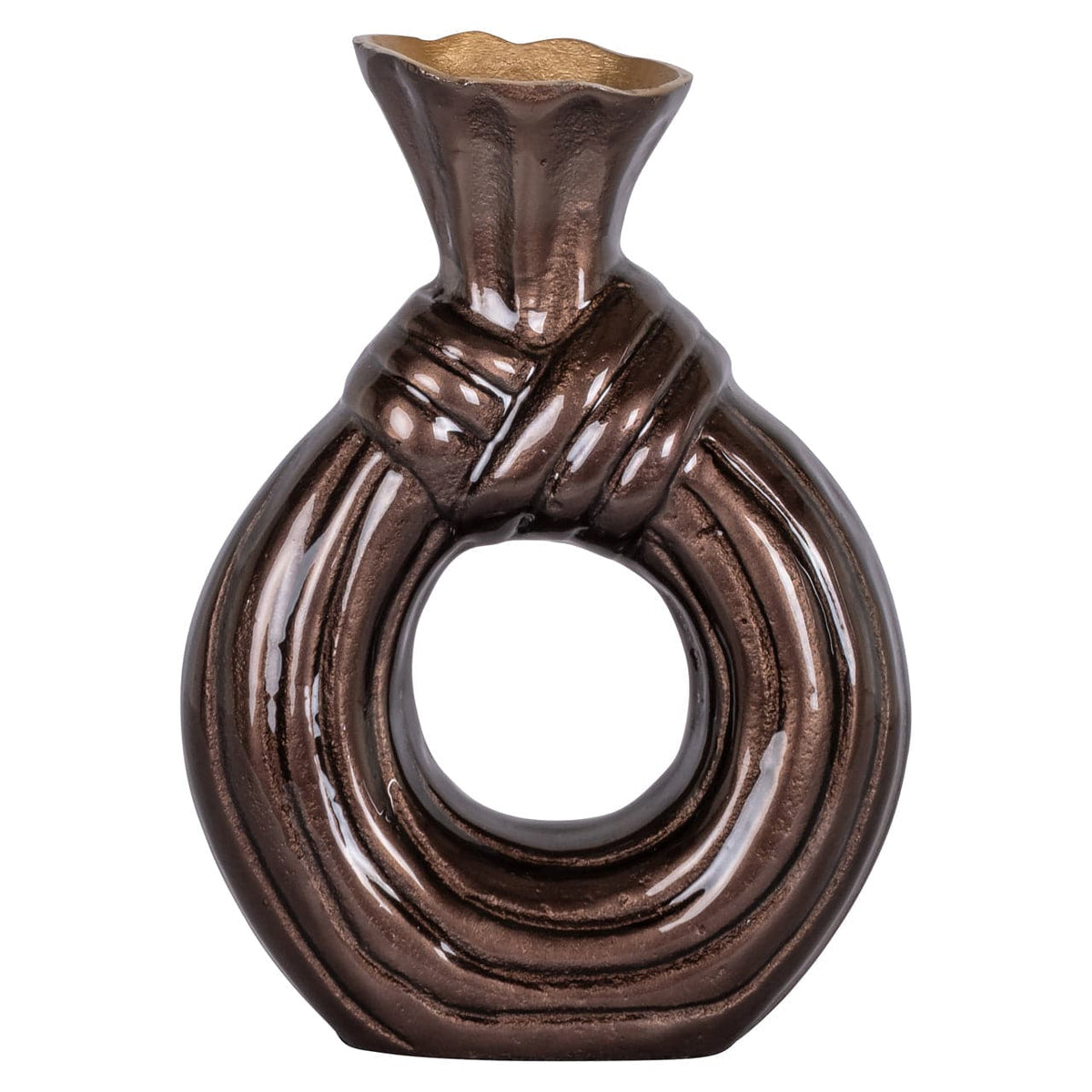 Richmond Interiors Living Vase Suen dark brown small House of Isabella UK