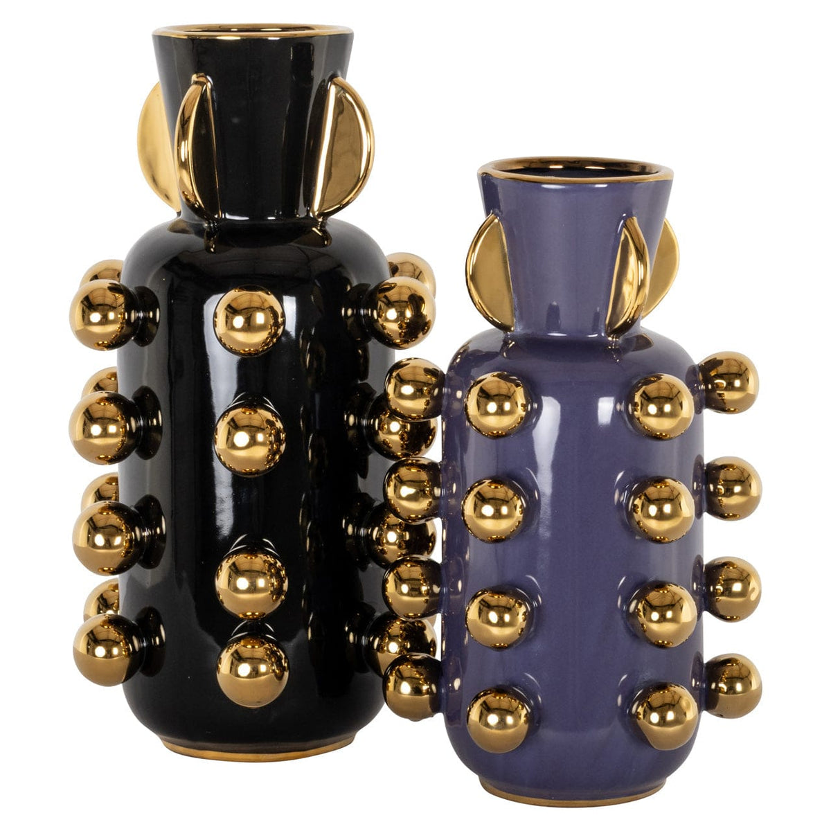 Richmond Interiors Living Vase Zalia black large House of Isabella UK