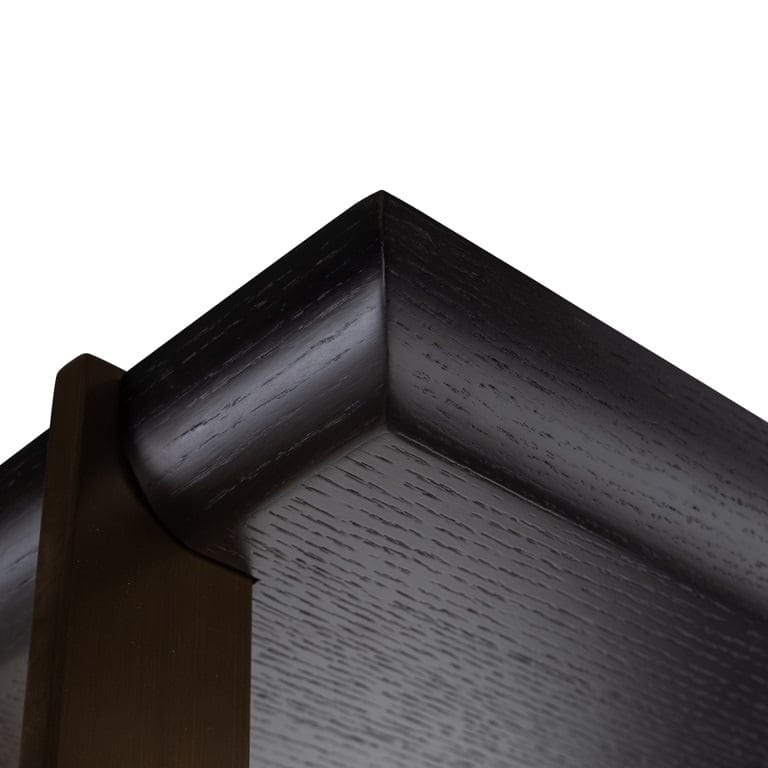 Richmond Interiors Mirrors Display cabinet Rigley with mirror (Charcoal) House of Isabella UK