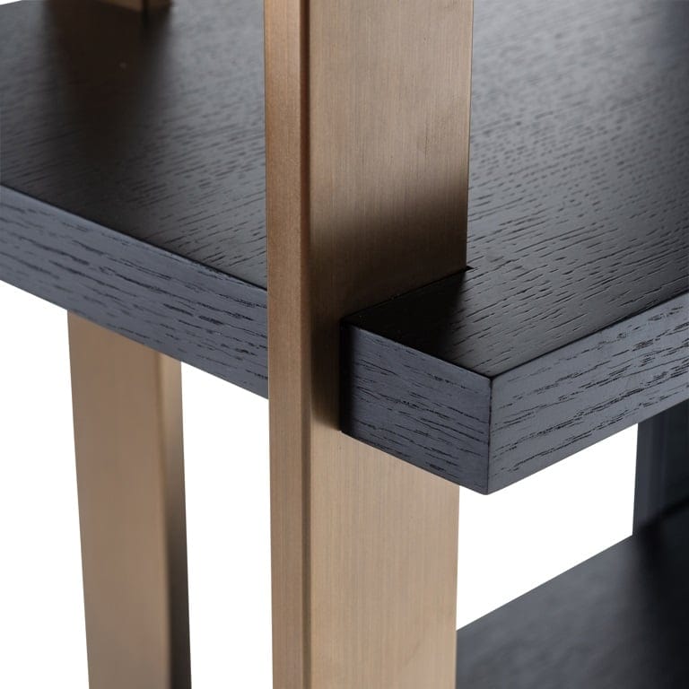 Richmond Interiors Mirrors Display cabinet Rigley with mirror (Charcoal) House of Isabella UK