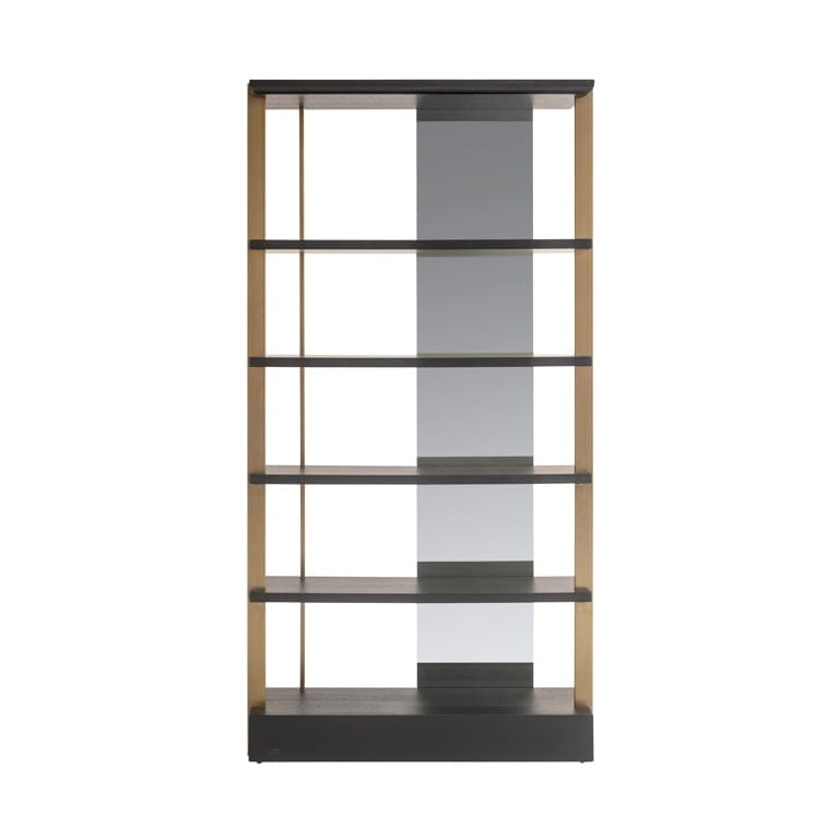 Richmond Interiors Mirrors Display cabinet Rigley with mirror (Charcoal) House of Isabella UK