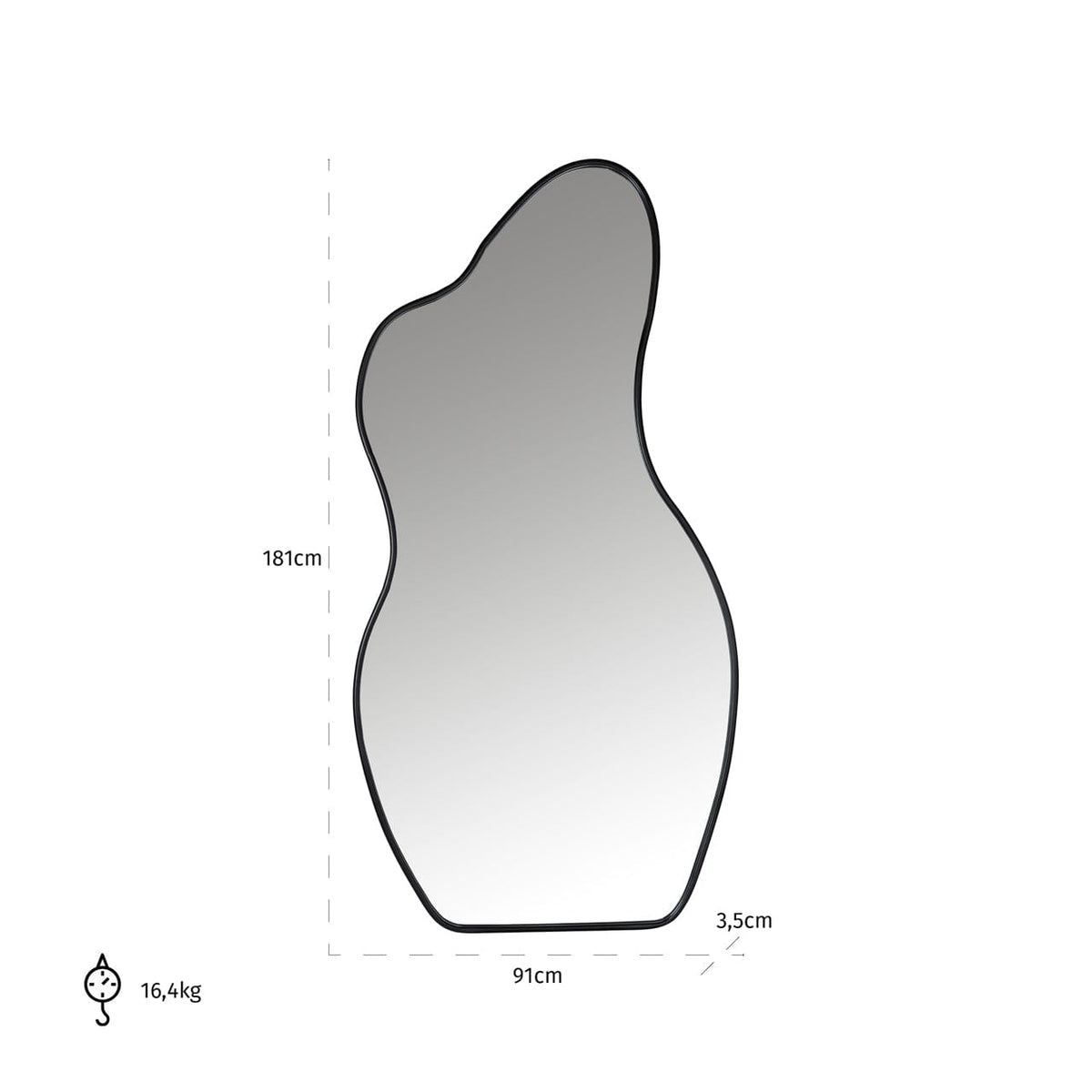 Richmond Interiors Mirrors Mirror Aldon black House of Isabella UK