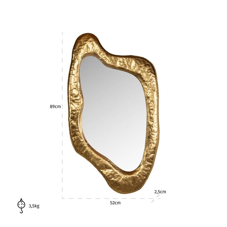 Richmond Interiors Mirrors Mirror Blinne gold (Gold) House of Isabella UK