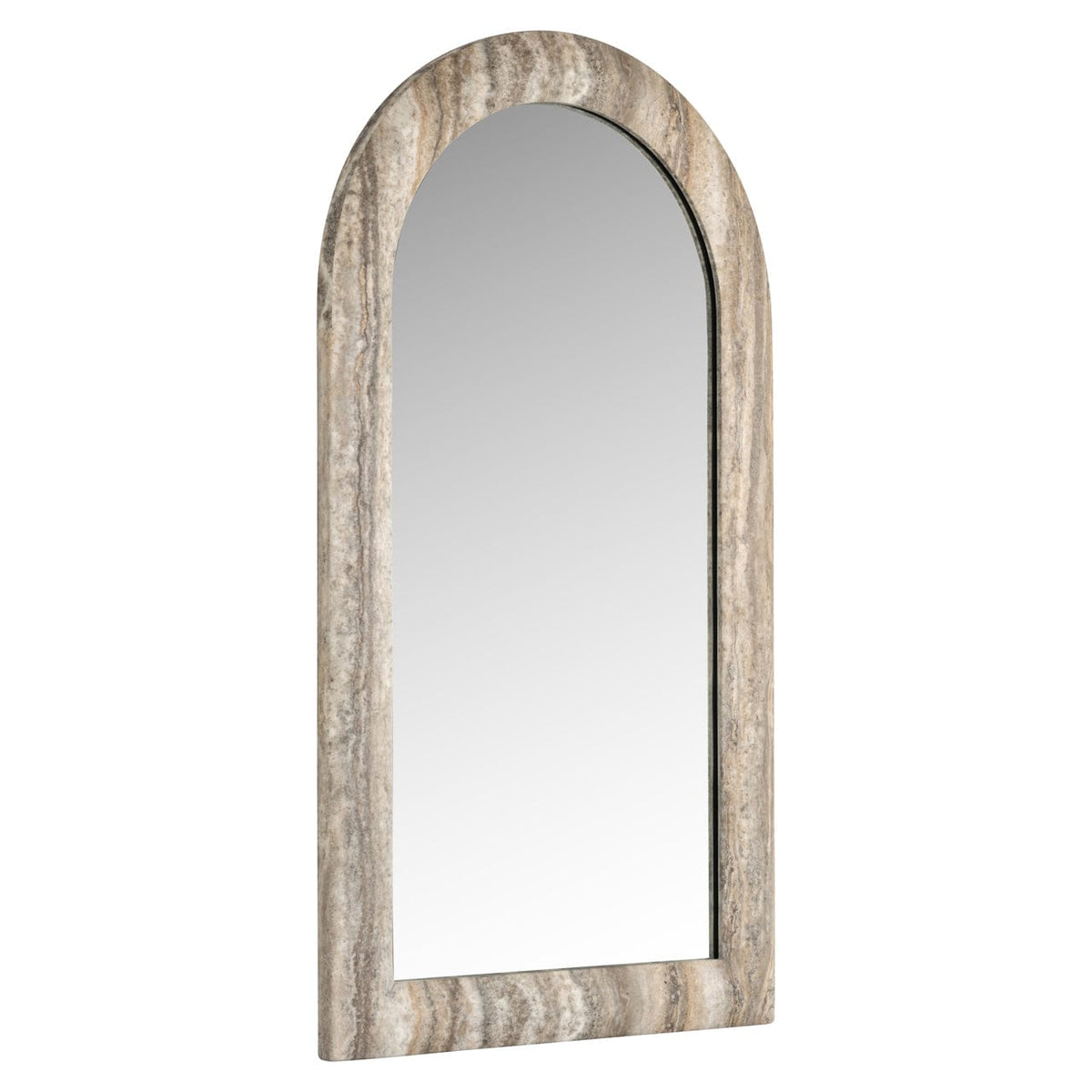 Richmond Interiors Mirrors Mirror Calvo grey faux travertine House of Isabella UK