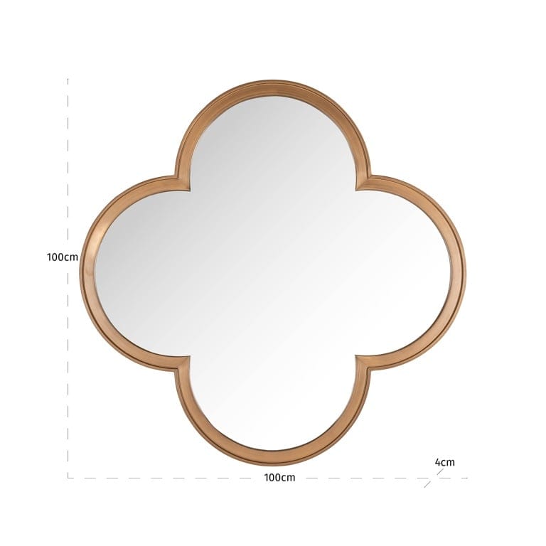 Richmond Interiors Mirrors Mirror Lowen (Brushed Gold) House of Isabella UK