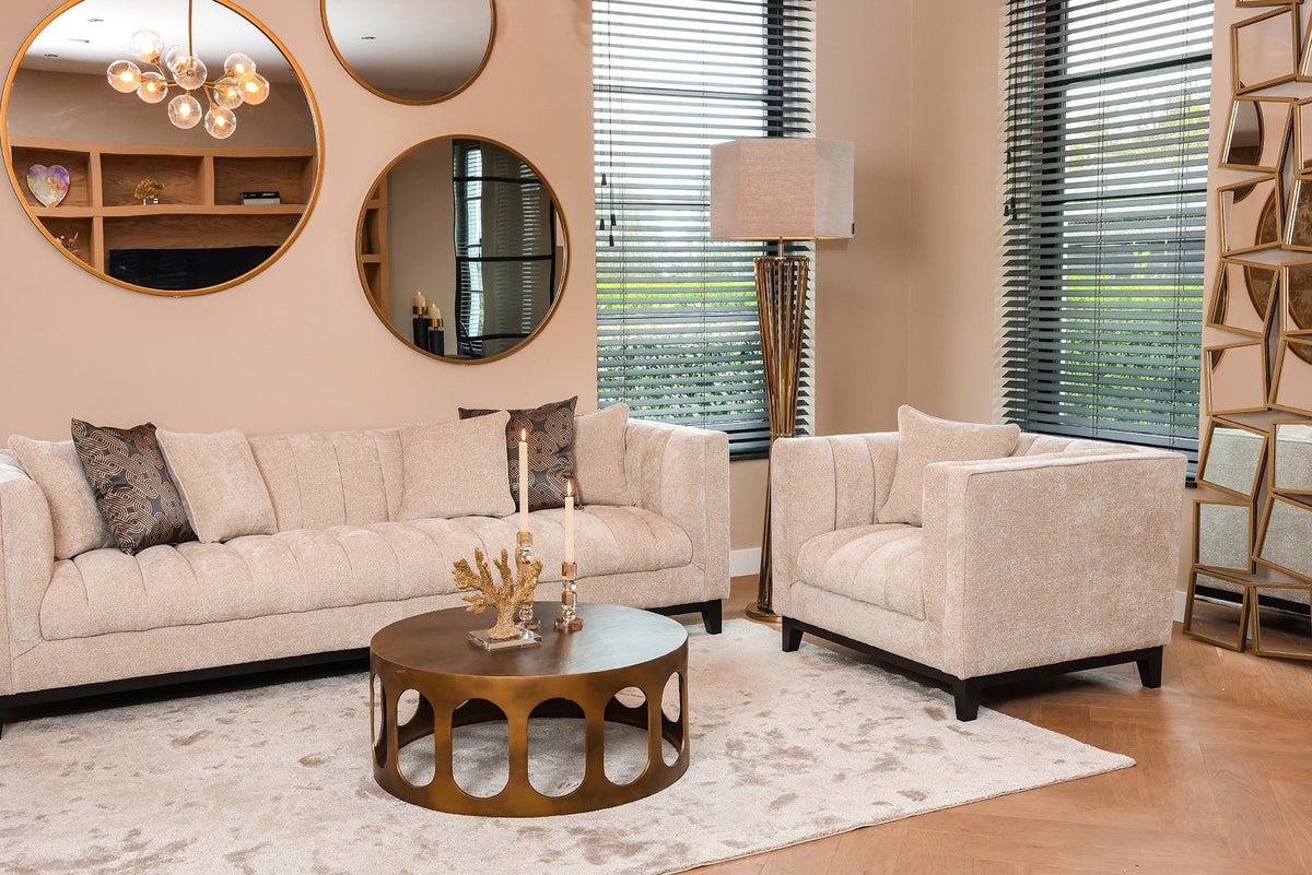 Richmond Interiors Mirrors Mirror Maeron gold 70Ø (Gold) House of Isabella UK