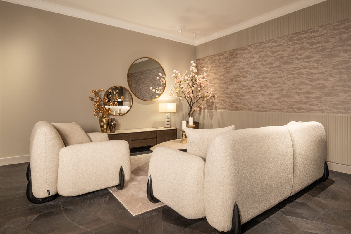 Richmond Interiors Mirrors Mirror Maesa gold 90Ø House of Isabella UK