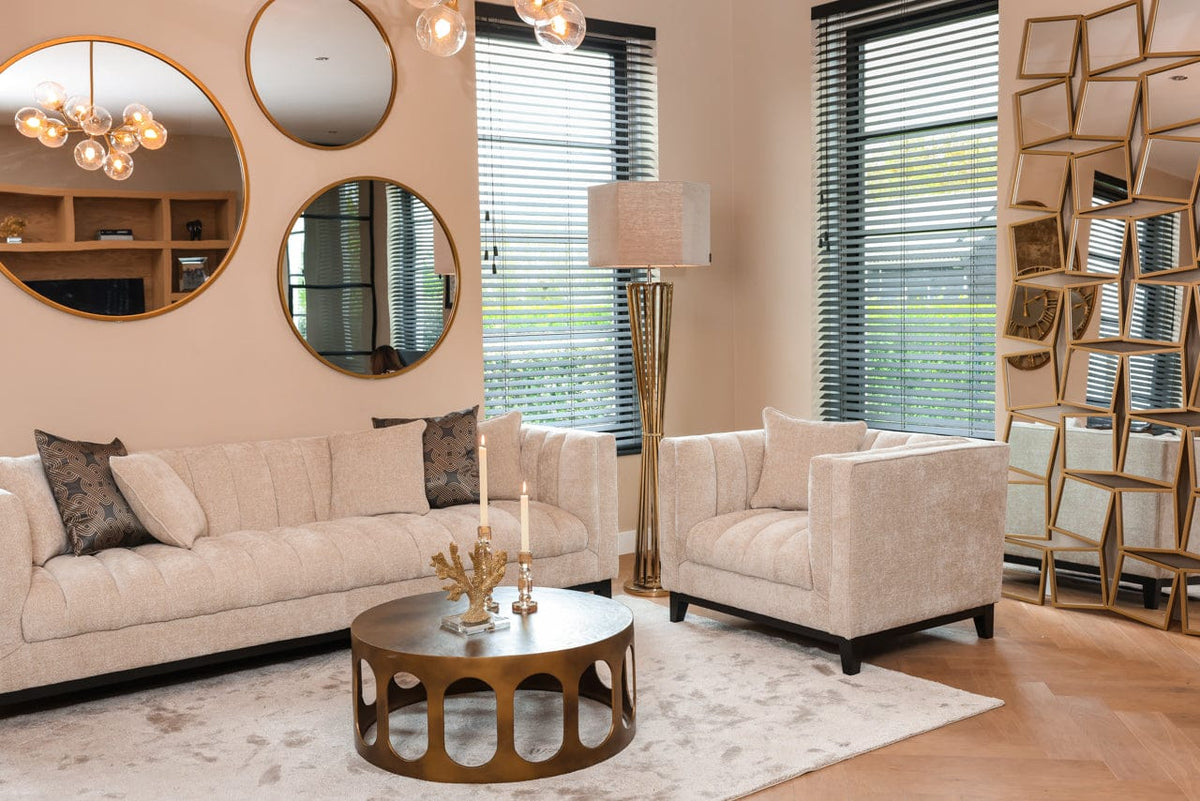 Richmond Interiors Mirrors Mirror Maesa gold 90Ø House of Isabella UK