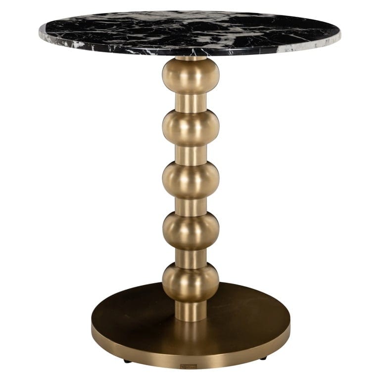 Richmond Interiors Outdoors Bistro table Witlox 75Ø (Black/gold) House of Isabella UK